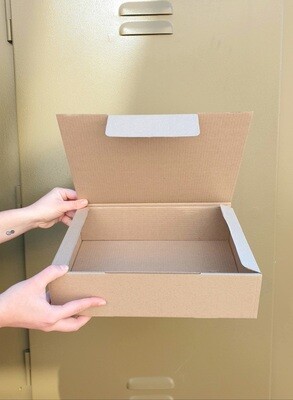 Box Corrugated Parcel Large - 330 x 240 x 85 mm Kraft (ea)