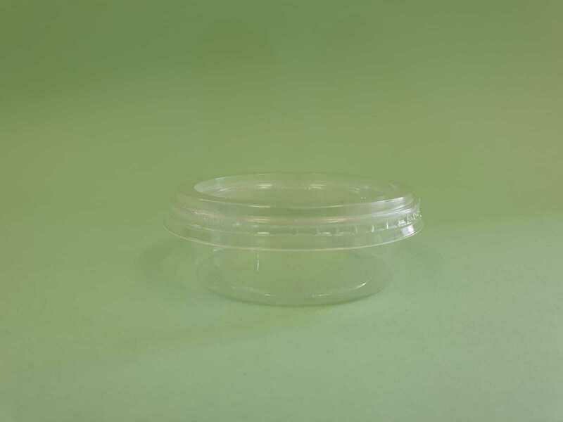 Bio PLA Sauce Tub &amp; Lid 2oz / 60ml (Qty 50)