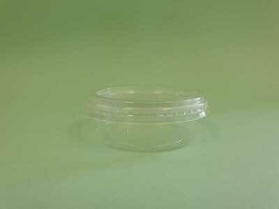 Bio PLA Sauce Tub &amp; Lid 2oz / 60ml (Qty 50)