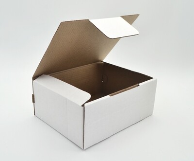 Box Corrugated Parcel Medium - 205 x 155 x 85 White (ea)