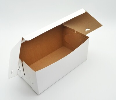 Cake Box Window 9 x 5 x 4 White (ea)
