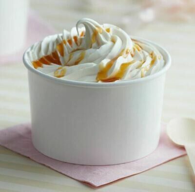 Tub Paper  XJ White 350 ml (each) - **LID NOT INCLUDED**