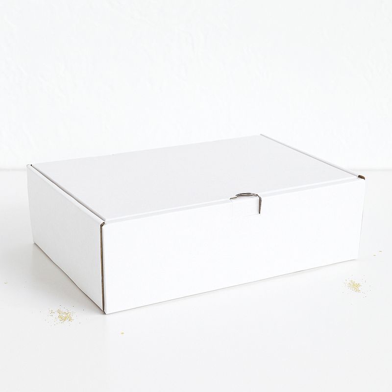 Box Corrugated Burger &amp; Chips - 260 x 160 x 80 mm White (ea)