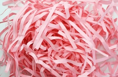 Shredded Narrow Cut Paper 90g - Pastel Pink (ea)