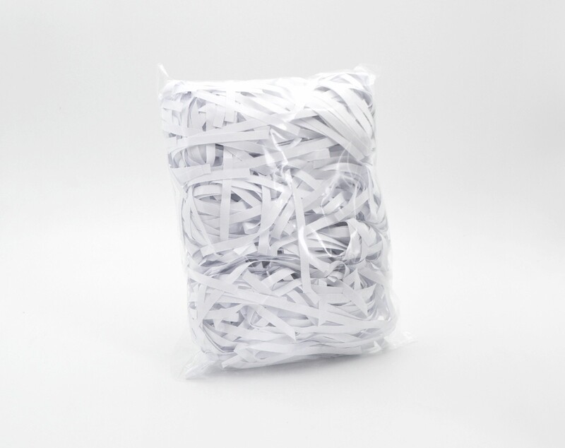 Shredded Strip Cut Narrow Paper 90g - White (ea)