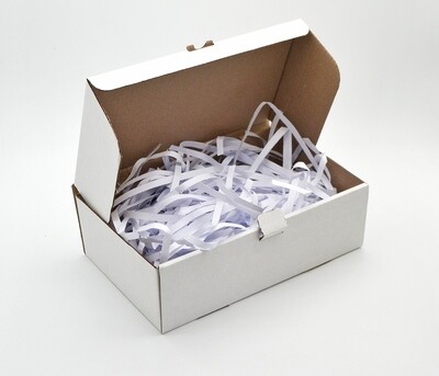 Shredded Strip Cut Narrow Paper 90g - White (ea)