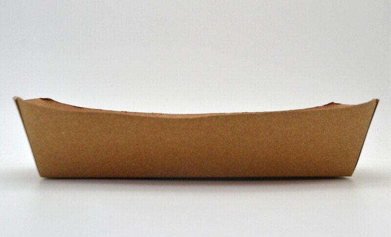 Eco Kraft Polylined Food Tray Hot Dog 850 ml (Qty 50)