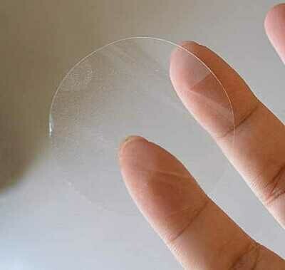 Tamper Proof Clear Labels 50mm Dia (Qty 100)