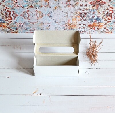 Box Macaron Window White - 180x55x60mm (ea)
