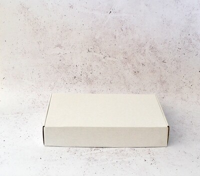 5kg Shipping Box White 395x250x72mm – Corrugated