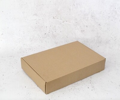 Box Corrugated 5kg 39.5 x 25 x 7.2 cm Kraft (each)