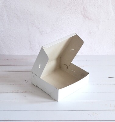 White Cake Box 6 x 6 x 2 Inch
