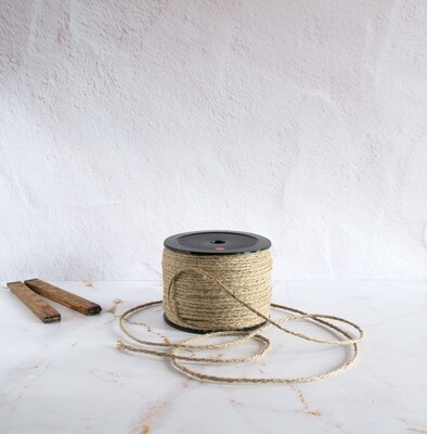 Jute Twine 4mm Braided 100m (ea)