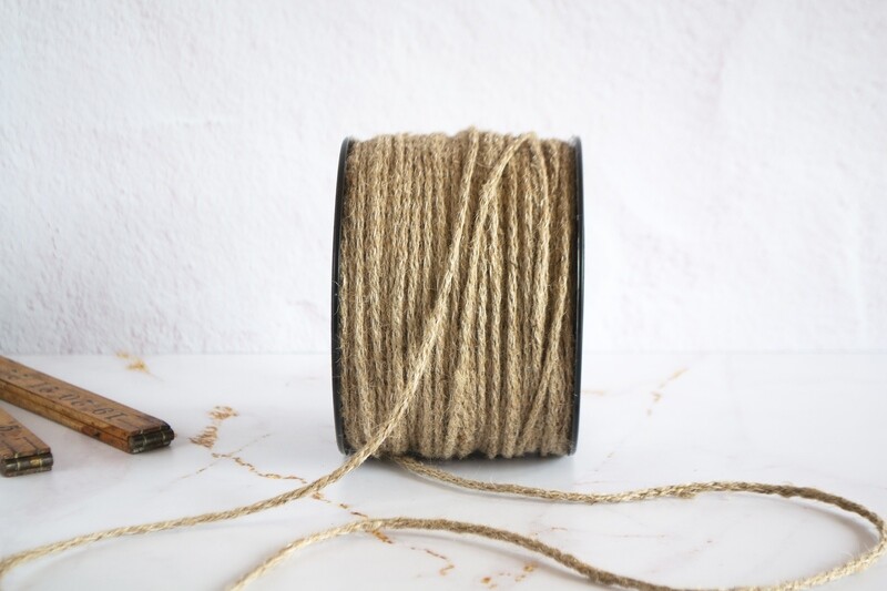 Jute Twine 4mm Braided 100m (ea)