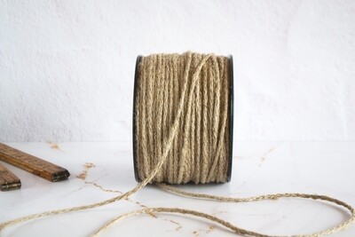 Jute Twine 4mm Braided 100m (ea)