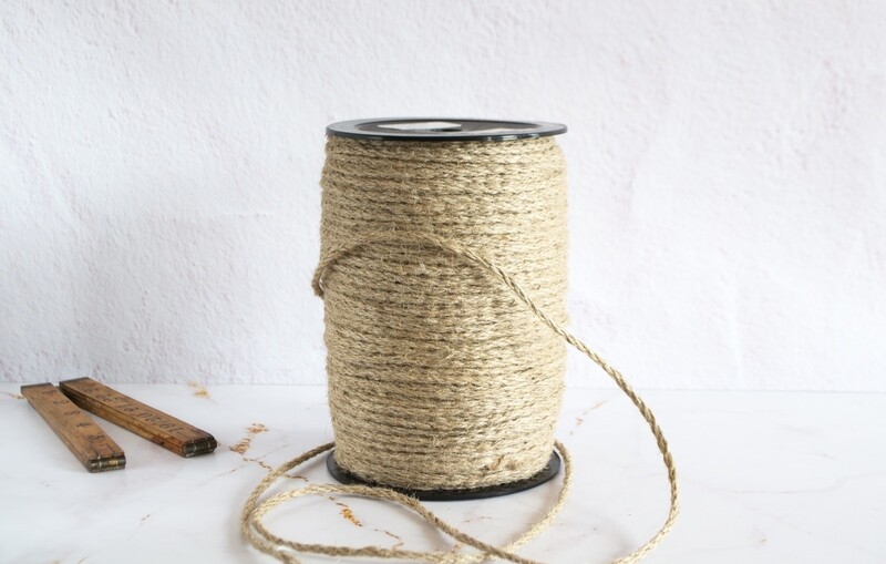 Jute Twine 4mm Braided 200m (ea)