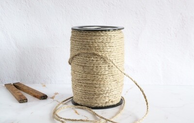 Jute Twine 4mm Braided 200m (ea)