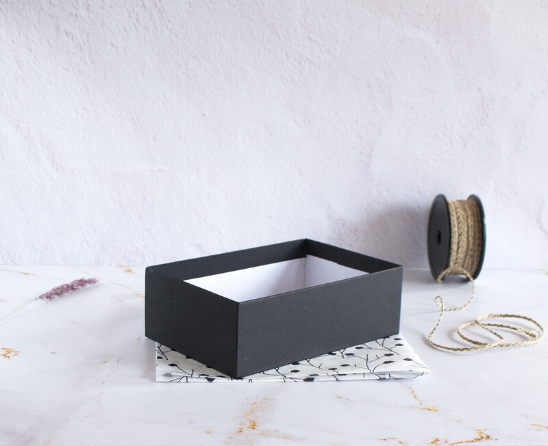 Chipboard Box Black 180 x 120 x 60 mm (each)