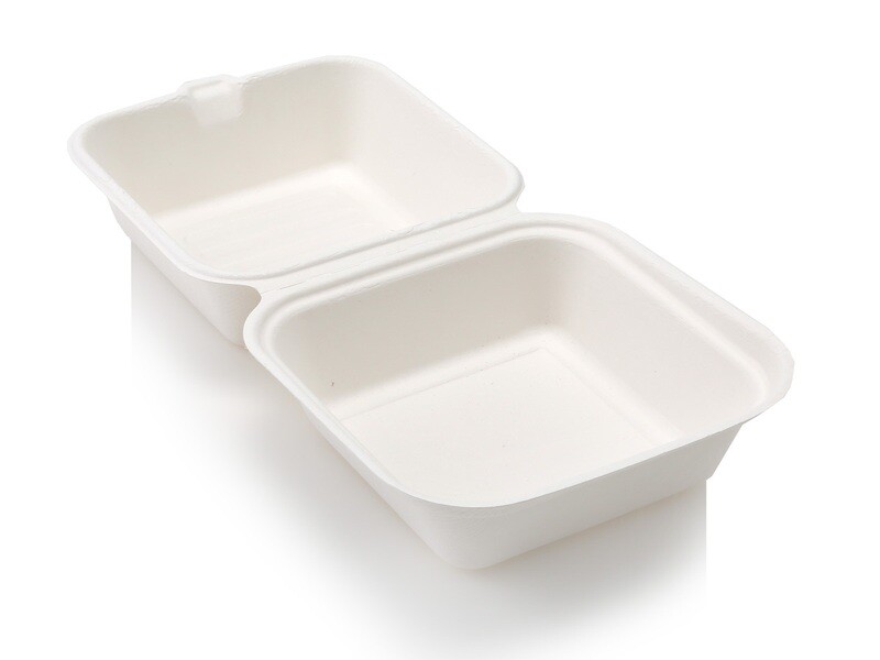 Compostable Burger Clamshell Box 800ml (Qty 50)