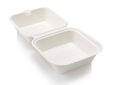 Compostable Burger Clamshell Box 800ml (Qty 50)