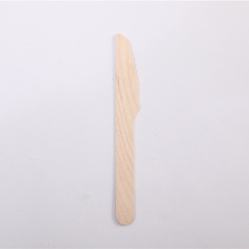 Wooden Knives 140mm – Disposable Cutlery (Pack of 100)