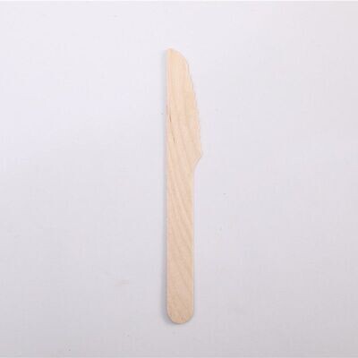 Wooden Knives 140mm – Disposable Cutlery (Pack of 100)