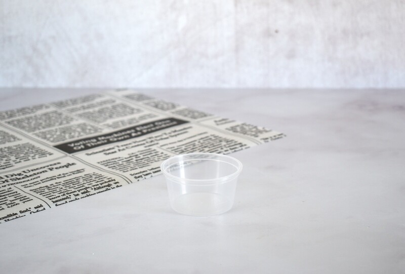 Clear Plastic Sauce Tub + Lid 70ml (pack of 100)