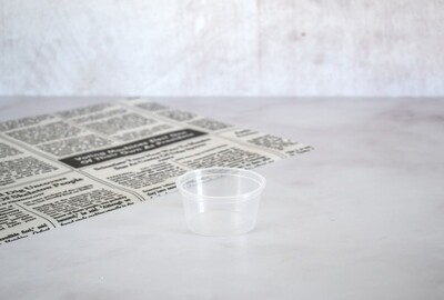 Clear Plastic Sauce Tub + Lid 70ml (pack of 100)