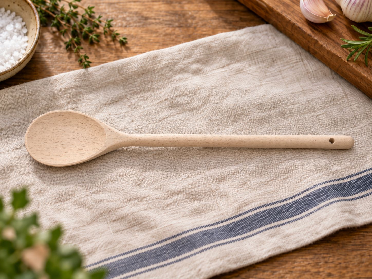 Beechwood Spoon 35cm (each)