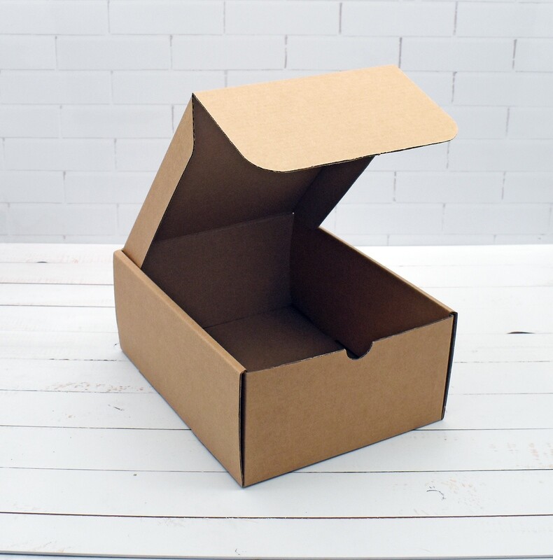 Box Corrugated Shipping - 200 x 160 x 85 mm Kraft (ea)