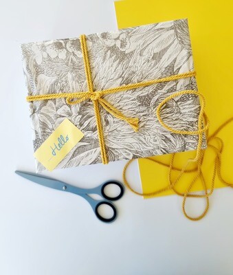 Tissue Paper - Wild Garden - Grey on White (Qty 5)