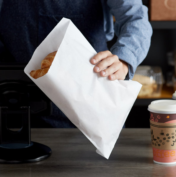 White Kraft Paper Bags – 240 x 360mm (Pack of 100)