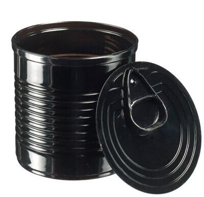 Catering Tin Can 60ml Black (qty 25)