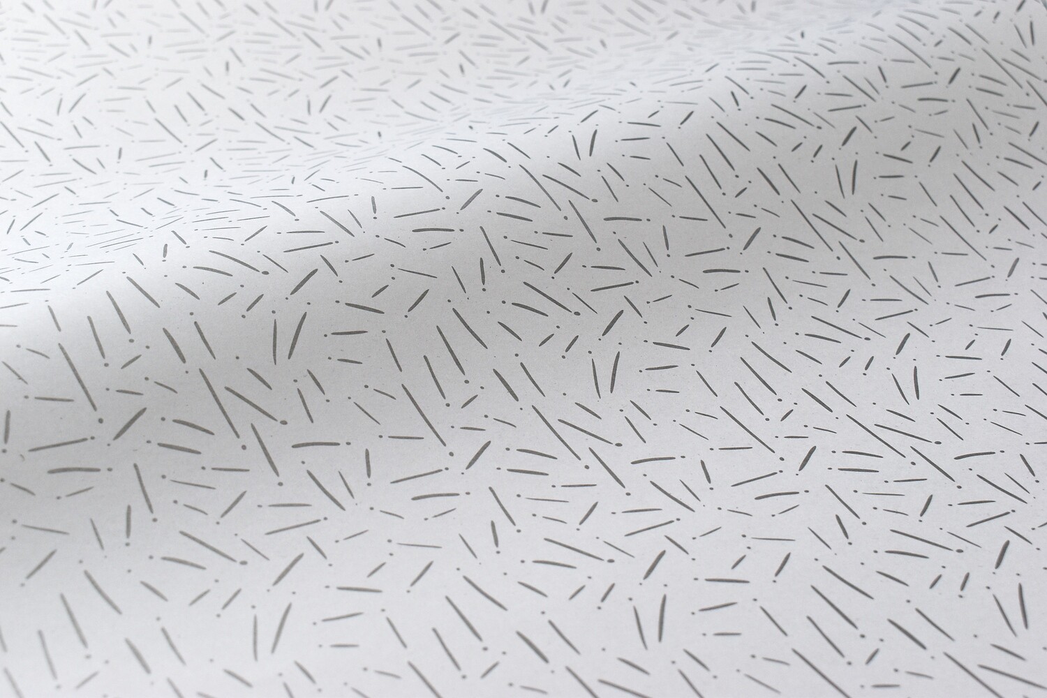 Tissue Paper - Pine Needles Silver on White (Qty 5)