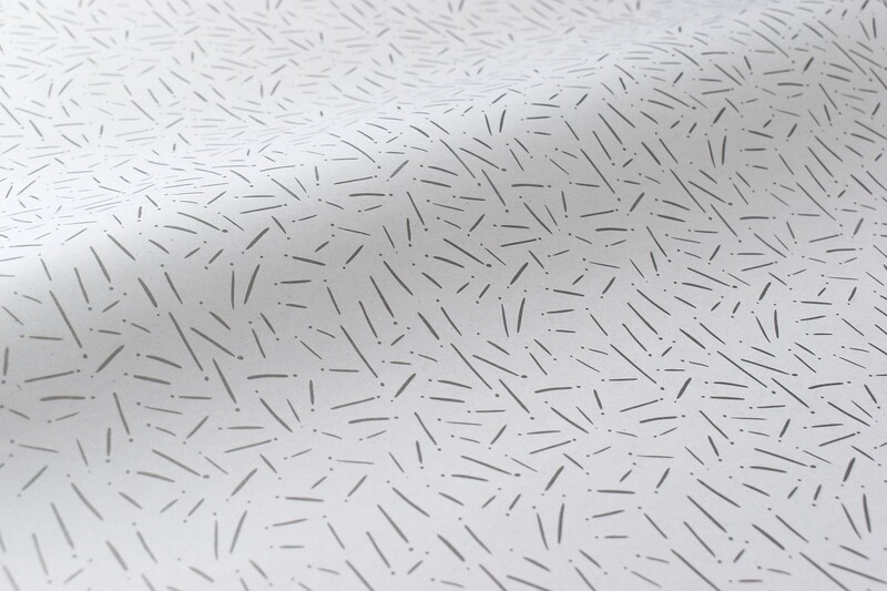Tissue Paper - Pine Needles Silver on White (Qty 5)