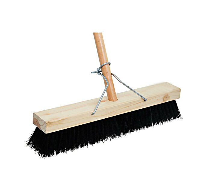 Platform Broom Soft Bristles Black