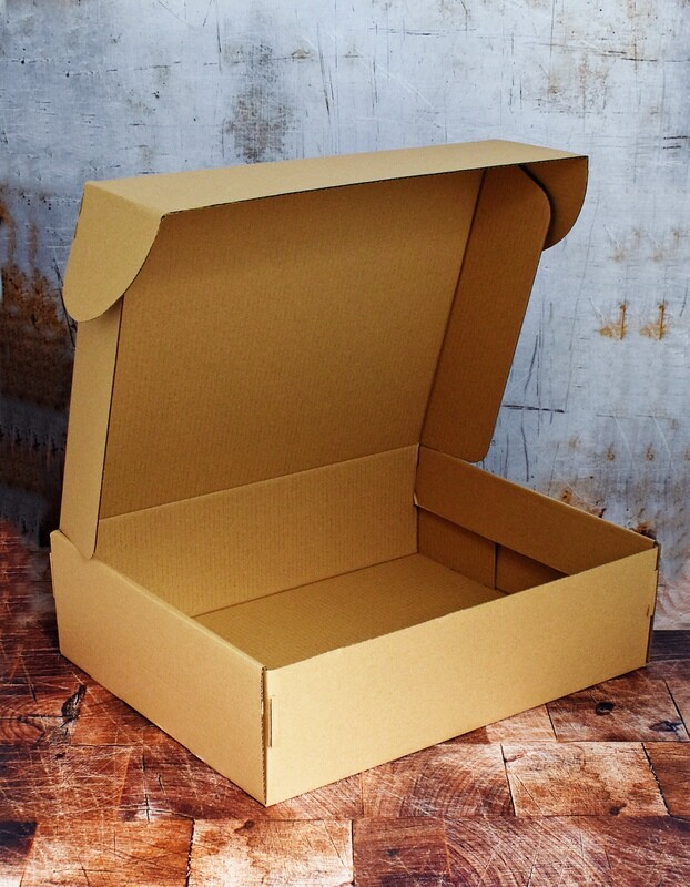 Box Corrugated Bulk Box 12 Muffin Kraft 380x300x111mm