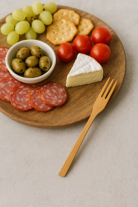 Bamboo Forks 12cm – 3 Prong Disposable (Pack of 100)