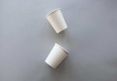 Coffee Cups Single Wall 250ml - White (Qty50)