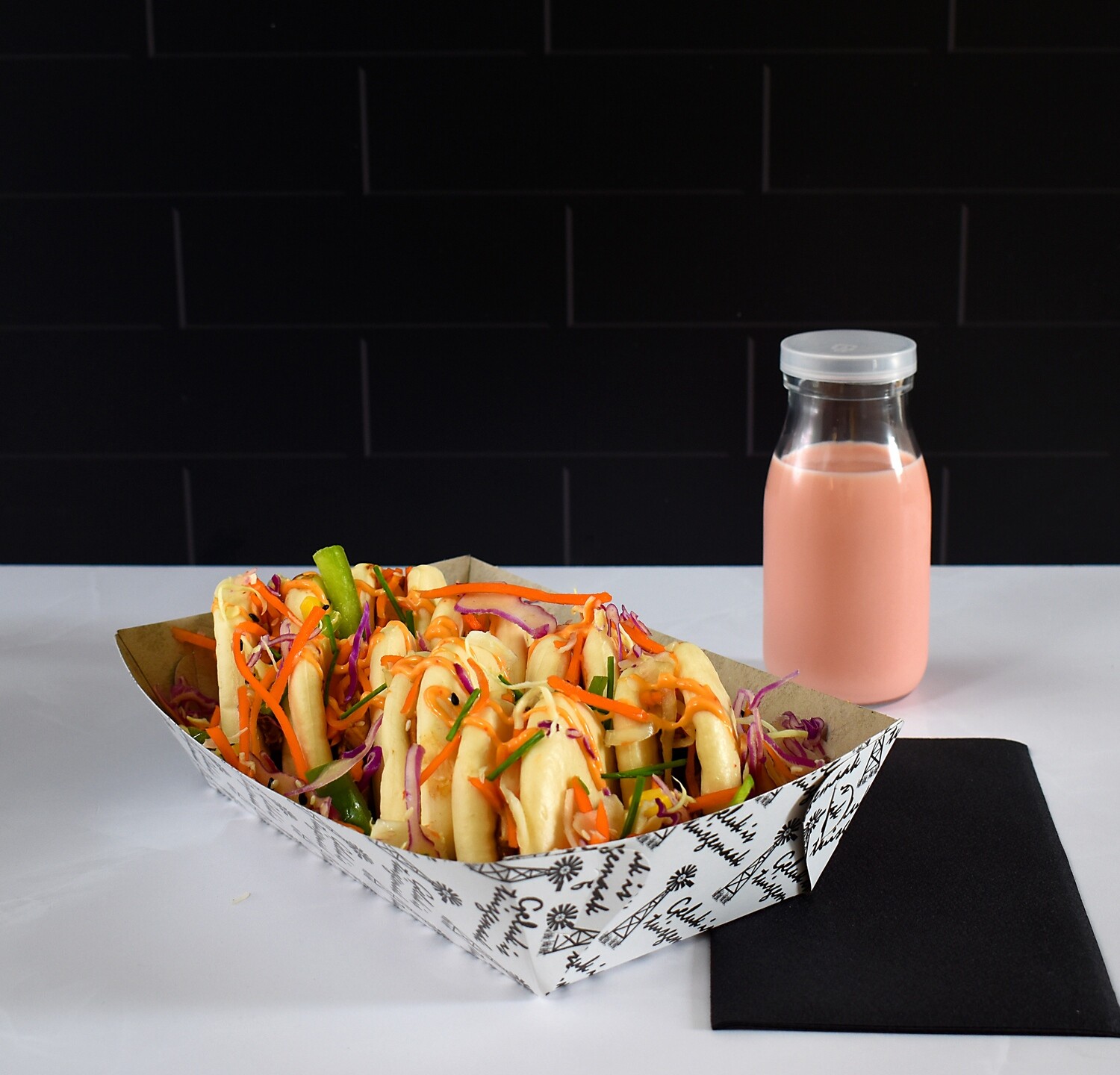 Box Food Tray Burger &amp; Chips Windmill (ea)