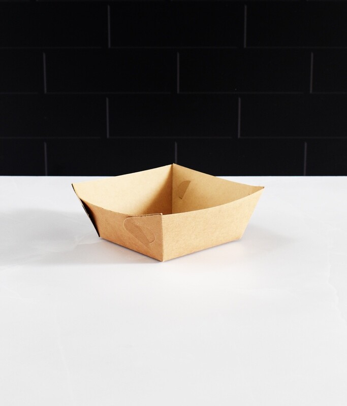 Burger Food Tray Eco Kraft (ea)