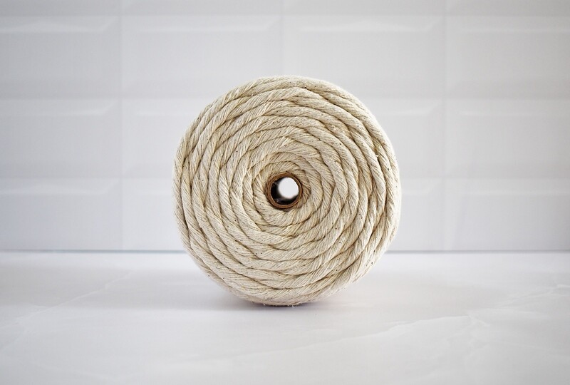 Cotton Twine 6mm Single Twist x 1kg - 100 meters (each)