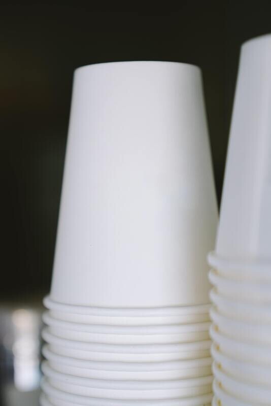 Coffee Cups Single Wall 500 ml - White (Qty 50)