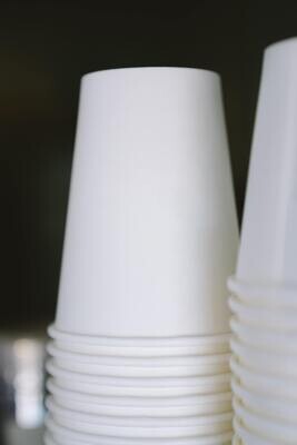 Coffee Cups Single Wall 500 ml - White (Qty 50)