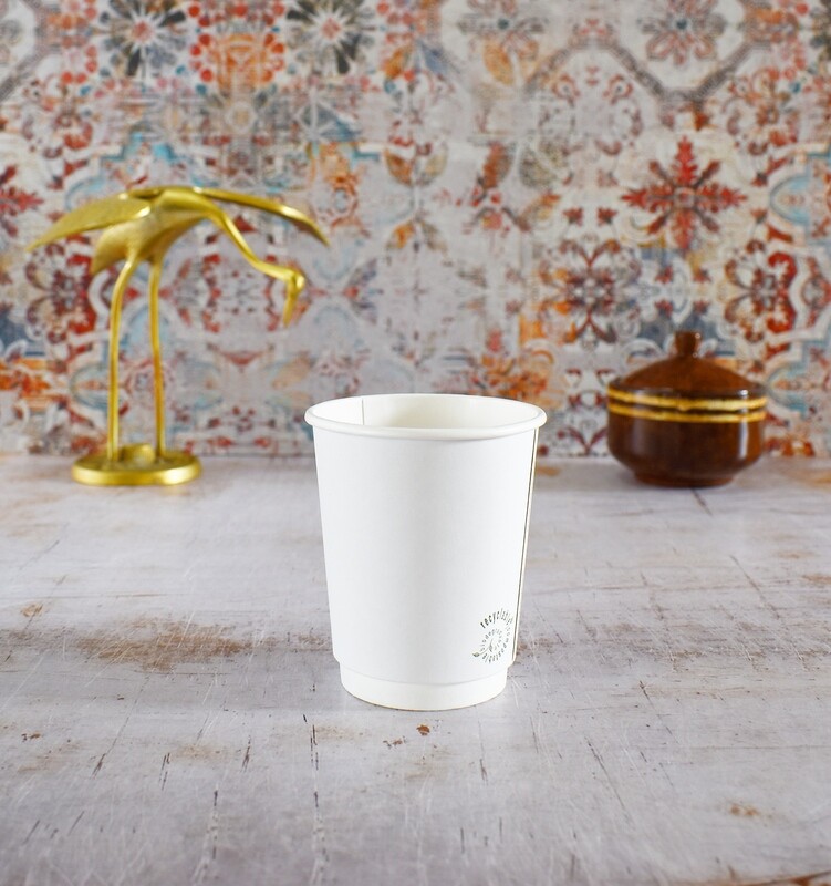 Coffee Cup Double Wall "BioCup" 250 ml White (50)