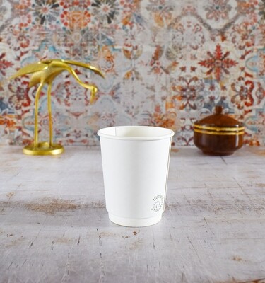 Coffee Cup Double Wall "BioCup" 250 ml White (50)