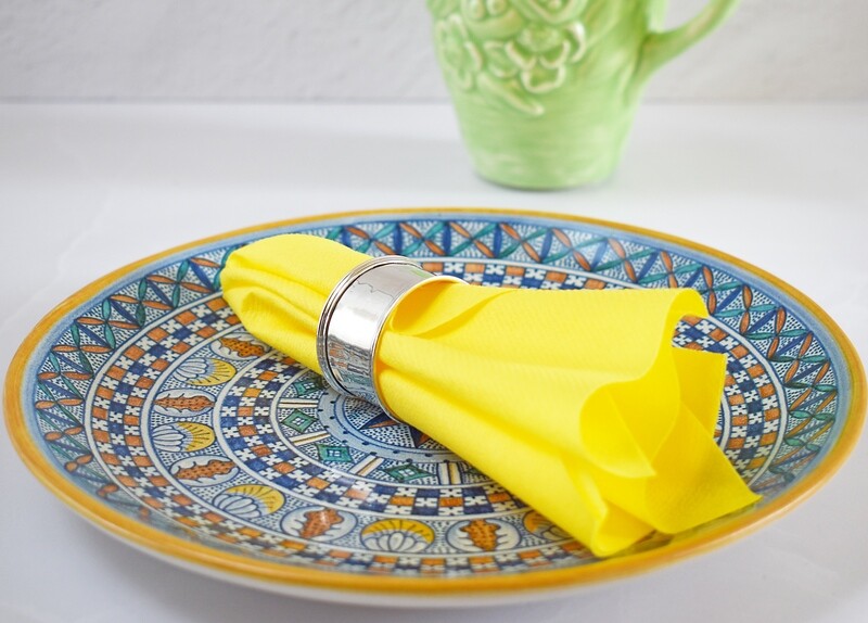 Napkins Airlaid Slimcut Yellow 20 x 40 cm (Qty 50)