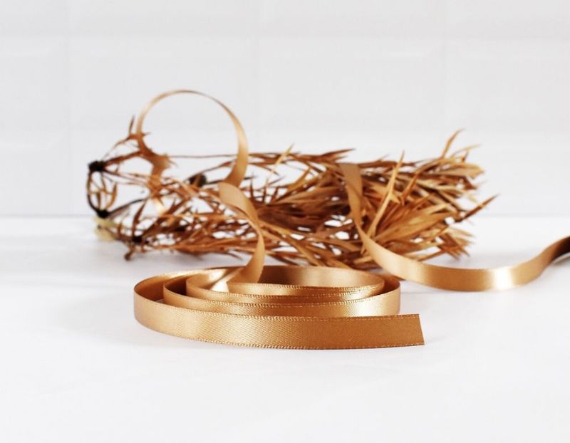 Satin Ribbon Luxury Honey 6 mm x 30 m