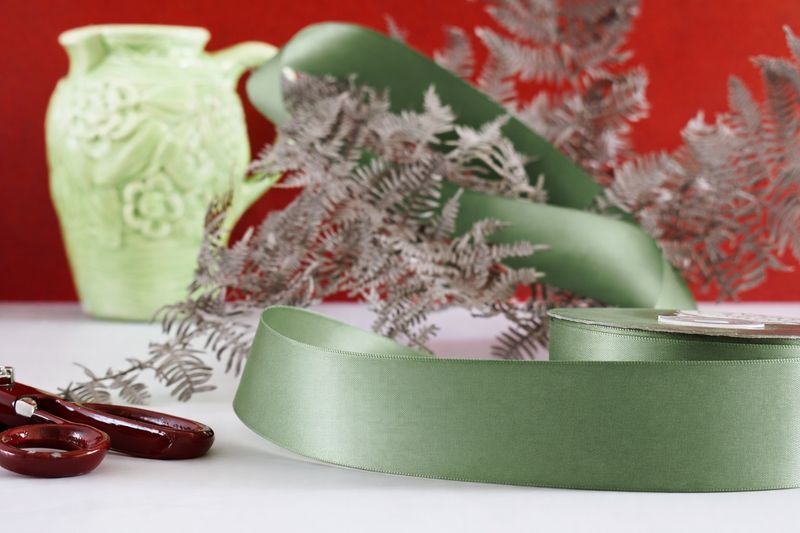 Satin Luxury Sage 40mm x 30m