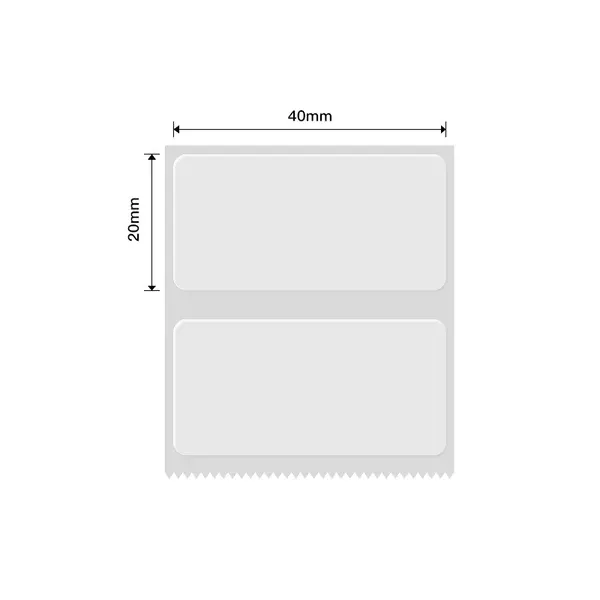 Niimbot B21/B3s - 40*20MM - 320 Transparent Thermal Labels
